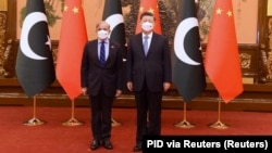 د چین ولسمشر شيجینپینګ او د پاکستان صدر اعظم شهباز شریف