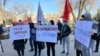 Митинг сторонников политика Равшана Джеенбекова. 24 ноября 2021 года. 
