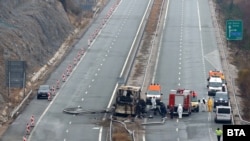 Македонскиот автобус кој на 23 ноември се запали на автопатот „Струма“ во Бугарија, а загинаа 45 луѓе и седум беа повредени.