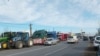 Protest la Afumați al transportatorilor și fermierilor.