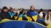 Українці у День соборності України в Чехії. Прага, 21 січня 2023 року