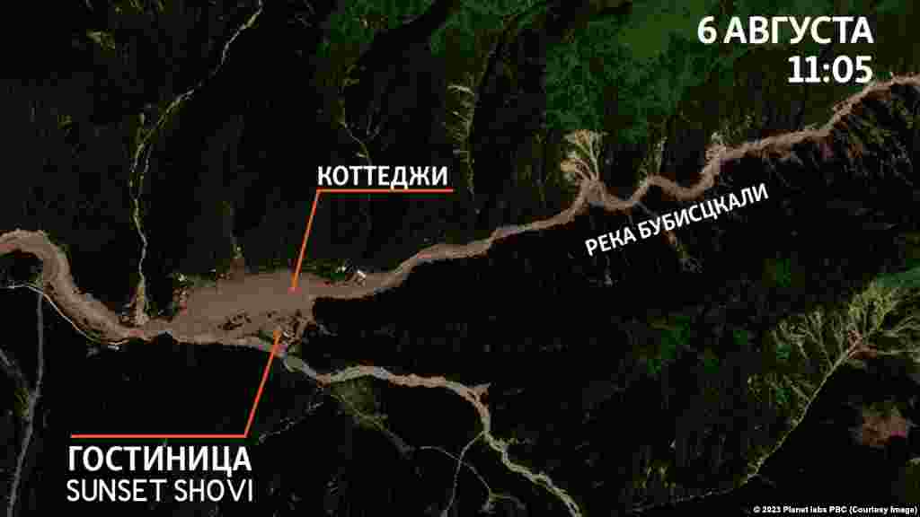А это Шови 6 августа – курорт практически уничтожен.