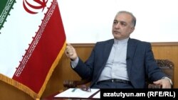 Armenia - Iranian Ambassador Mehdi Sobhani is interviewed by RFE/RL's Armenian Service, Yerevan, July 12, 2024.