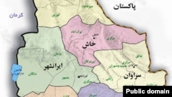 د سیستان بلوچستان سیمې نقشه
