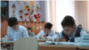 Elevi, la școala „Vasile Alecsandri” din Călărași, unde învață mai mulți copii de etnie romă.