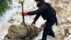 Під час підготовки до знешкодження бойової частини російської аеробалістичної гіперзвукової ракети «Кинджал», яку було збито над столицею України. Київ, 5 січня 2024 року, ілюстративне фото