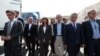 Armenia - French officials escort a humanitarian aid convoy to the Lachin corridor, August 30, 2023.