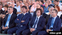 "ქართული ოცნების" ლიდერები. მარცხნიდან: მამუკა მდინარაძე, კახა კალაძე, ირაკლი კობახიძე და ბიძინა ივანიშვილი
