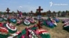 Могили російських військовослужбовців, які загинули в Україні, на Центральному цвинтарі міста Кемерово