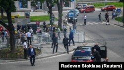 Местото на нападот врз словачкиот премиер