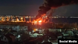 Пристанището Феодосия на п-в Крим, 26 декември