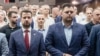 Predsjednik Crne Gore Jakov Milatović i predsjednik opštine Nikšić Marko Kovačević čija je izjava izazvala burne reakcije, juli 2023.
