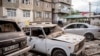 Nagorno-Karabakh - A residential area in Stepanakert damaged by Azerbaijani shelling, Septemnber 19, 2023.