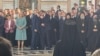 Milorad Dodik i Aleksandar Vučić sa zvaničnicima Srbije i Republike Srpske u Hramu Sv. Save u Beogradu, na dan održavanja 'Svesrpskog sabora', 8, jun 2024.