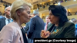 Саломе Зурабишвили и Урсула фон дер Ляйен