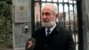 Armenia - Gagik Baghunts, speaks to RFE/RL outside the Karabakh mission in Yerevan, February 20, 2024.