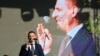 Tuzson Bence fideszes országgyűlési képviselő (ma már igazságügyi miniszter) beszédet mond Kammerer Zoltán polgármesteri beiktatásán a gödi Gróf Széchenyi Ödön parkban 2023. május 24-én