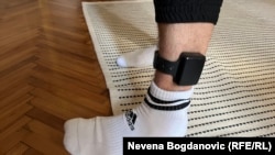 Nanogica za elektronski nadzor koja prati kretanje Andreja Gnjota u kućnom pritvoru, 14. jun 2024.