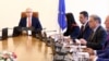 Премиерът Николай Денков по време на първото заседание на новото правителство