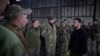 Украинскиот претседател Володимир Зеленски во посета на градот Бахмут