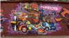 Mural done by the artist Drash, in Kumanovo in 2022