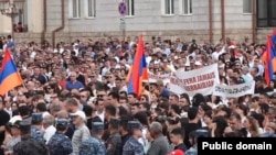 Нагорный Карабах - Митинг в Степанакерте 14 июля 2023 г.