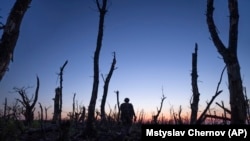 Український військовий поблизу Андріївки на Донеччині, вересень 2023 року
