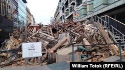 Baricadă reconstruită la Berlin