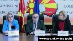 Северна Македонија - Прес конференција на Државната изборна комисија, Скопје, 24.4.2024 година