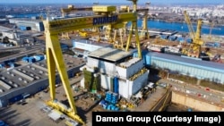 Din noiembrie și până în martie a fost foarte multă liniște în incinta șantierului naval Damen Mangalia: nicio navă nu a fost reparată sau construită.