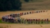 Pamje e përgjithshme e çiklistëve gjatë garimit në njërën nga 21 fazat&nbsp; e Tour de France.