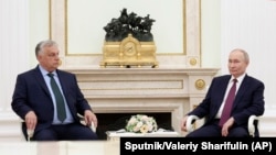 Унгарскиот премиер Виктор Орбан и рускиот претседател Владимир Путин 
