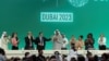 După o noapte albă, delegații de la COP28 au căzut de acord asupra unei rezoluții istorice, care ar putea începe eliminarea treptată a combustibililor fosili. Dubai, 13 decembrie.