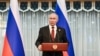 Киргистан, 9 декември, 2022 - Рускиот претседател Владимир Путин на прес-конференција по седница на Врховниот евроазиски економски совет 
