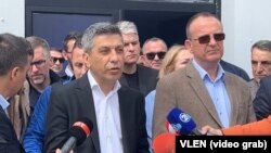 Изет Меџити и Арбен Таравари од коалицијата „Влен“.