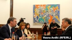 Средба на Габриел Ескобар со српскиот претседател Алекасандар Вучиќ