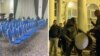 Колаж илустрација од атмосферата во штабовите на СДСМ и ВМРО-ДПМНЕ, 24.4.2024 година, Скопје, претседателски избори во Северна Македонија 