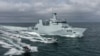 Corvetă militară construită la Galați pentru Forțele Navale ale Pakistanului (imagine de arhivă). 