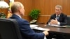 Радий Хәбиров Владимир Путин белән очрашуда, 2021 ел