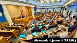 Skupštinska sjednica na kojoj se raspravlja o rezoluciji o genocidu u Jasenovcu