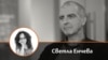 Колаж с авторката на фона на снимка на покойния проф. Ивайло Дичев.