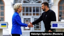 Володимир Зеленський і Урсула фон дер Ляєн у Києві (архівне фото)