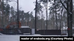 Будівництво нового табору під Гомелем, фото читача сайту Радіо Свобода