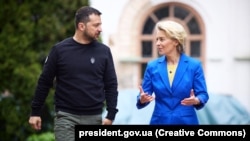Predsjednik Ukrajine Volodimir Zelenski i predsjednica Evropske komisije Ursula von der Leyen, Kijev, 9. maj 2023.