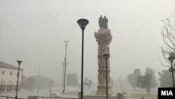 Storm in Skopje