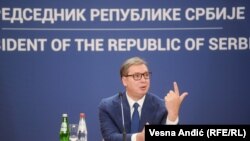 Српскиот претседател Александар Вучиќ.