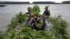 Militari români la manevrele americano-române Saber Guardian 17, Bordușani, Ialomița, 16 iulie 2017.