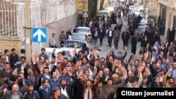 تجمع اعتراضی دراویش در ۳۰ بهمن ۹۶، در اطراف خانه نورعلی تابنده