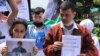 Türkmen aktiwistleri Owganystanyň Stambuldaky konsulhanasynyň öňünde protest geçirdiler
