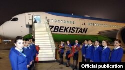 Өзбекстан президенті Шавкат Мирзияев VIP стандарты бойынша жабдықталған Boeing 787-8 ұшағын пайдаланады.